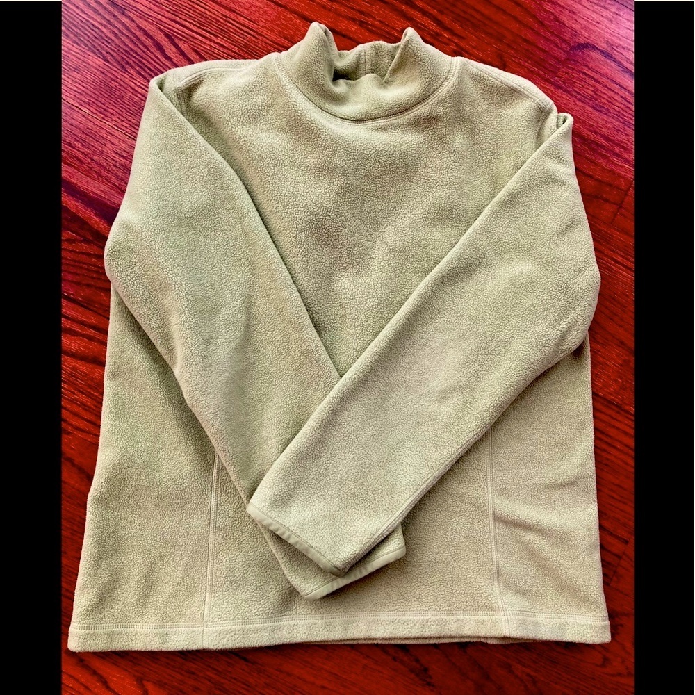 Lands End Polar Fleece Mock-neck Pullover